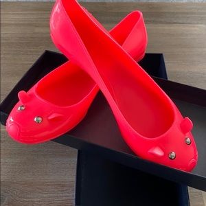 Marc by Marc Jacobs rubber flat mouse shoes